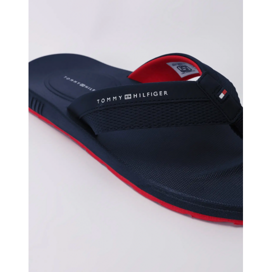 Solid Navy Pu Flip-Flops