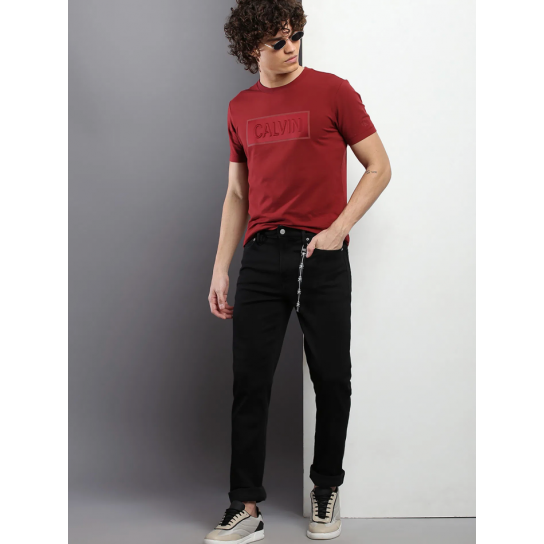 Mid Rise Slim Fit Twill Jeans