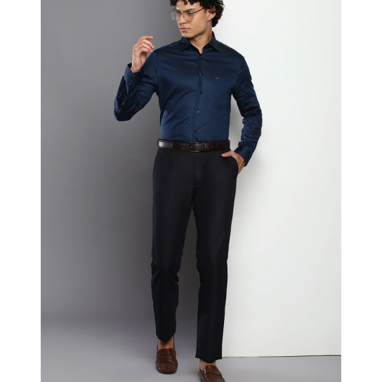 Micro Check Dobby Trousers