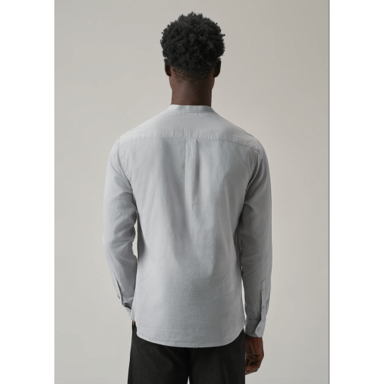 Light Grey Plain Cotton Shirt